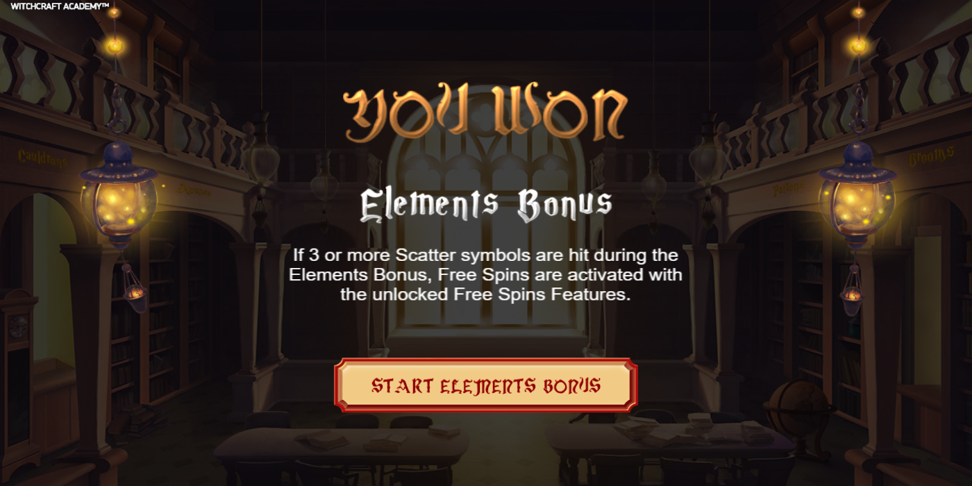 Witchcraft Academy slot game Element Bonus feature Witchcraft Academy slot game Element Bonus feature