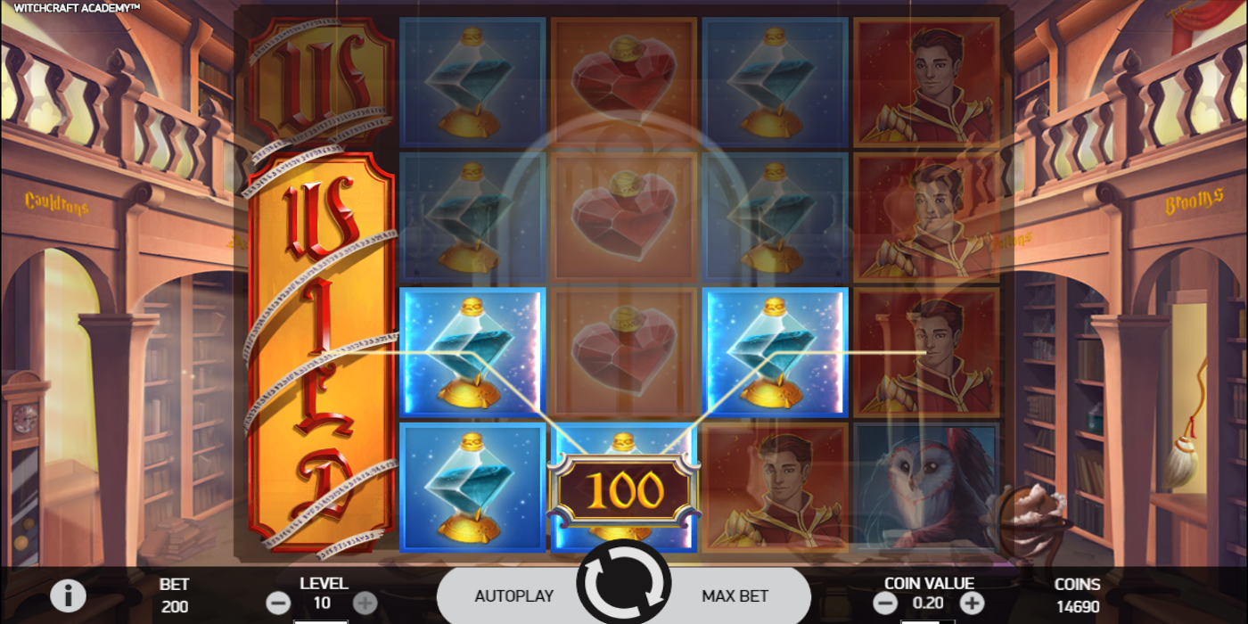 Witchcraft Academy slot game Expanding Wild feature Witchcraft Academy slot game Expanding Wild feature