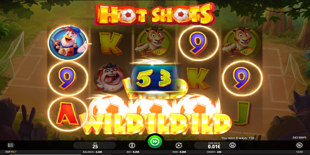 Hot Shots slot game Wild win Hot Shots slot game Wild win