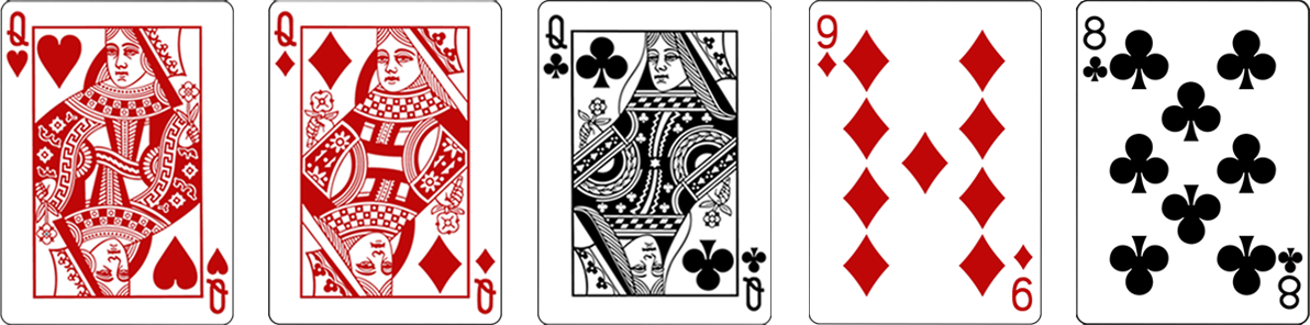 Комбинации покера Тройка, или сет - Three of a kind Комбинации покера Тройка, или сет - Three of a kind