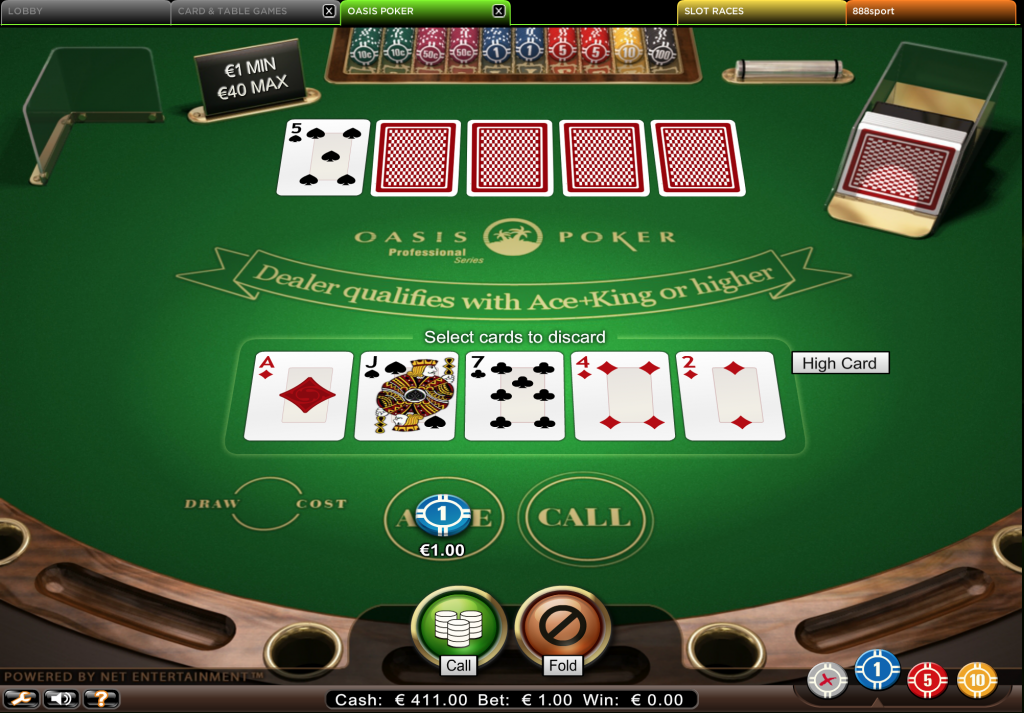 oasis poker online