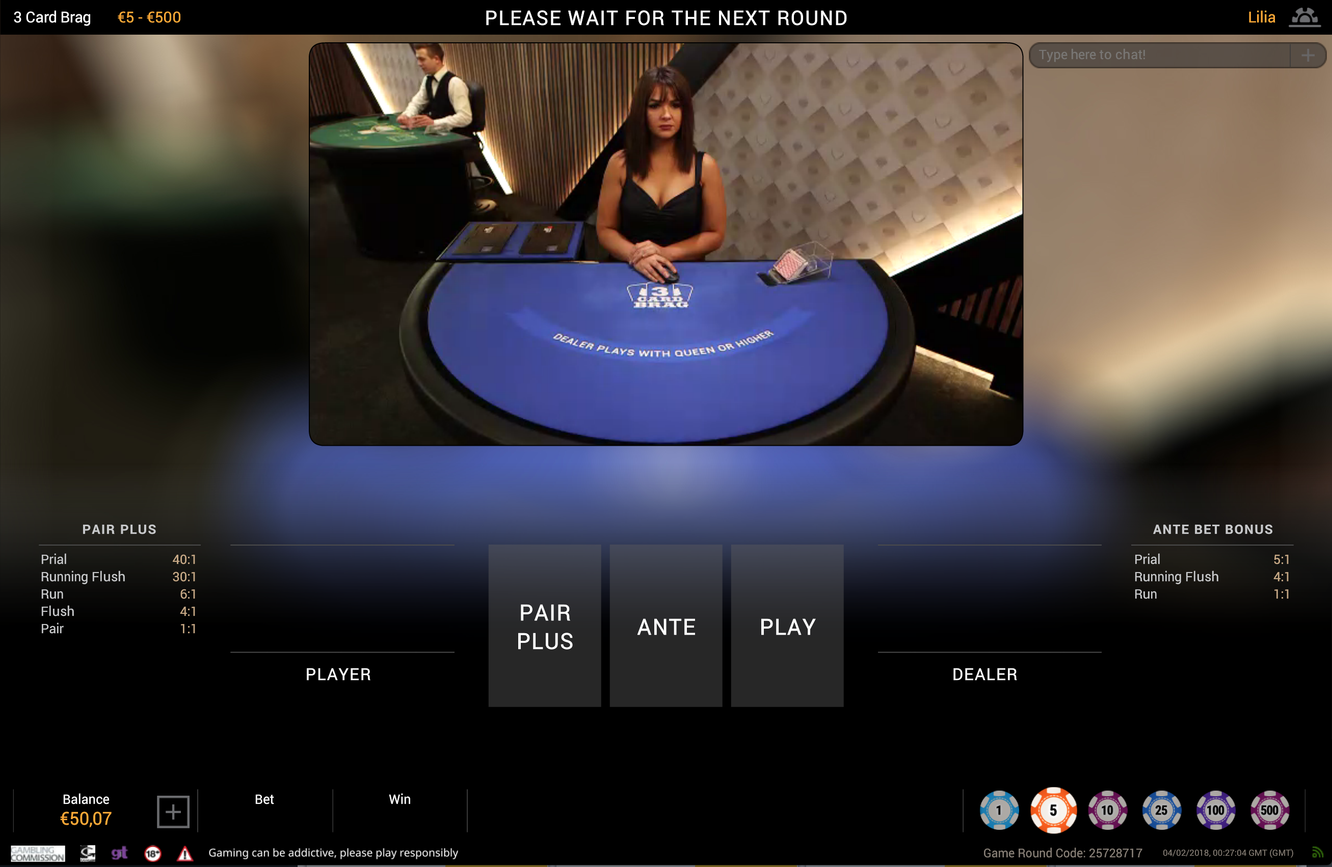 rules of 3 card brag casino-online-live bonus