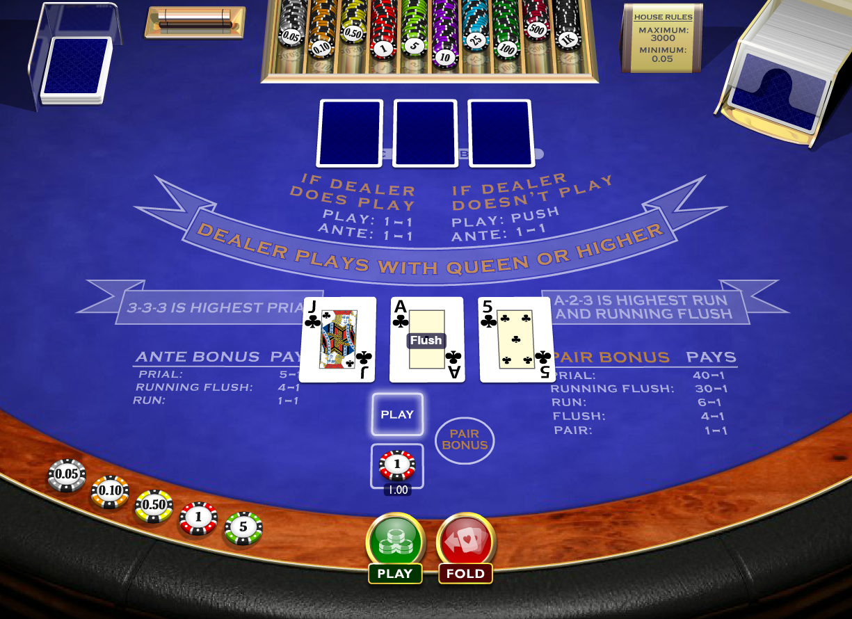 live how to play 3 card brag game online rules