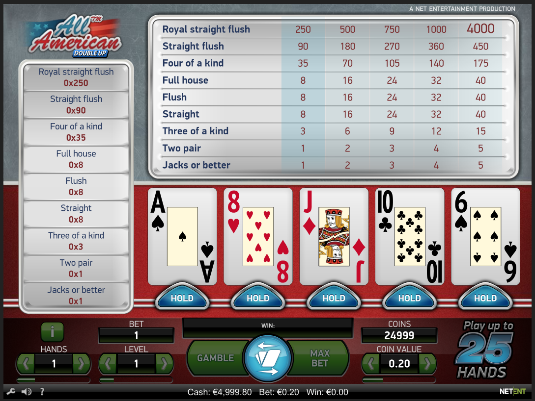 how to play video poker_all american