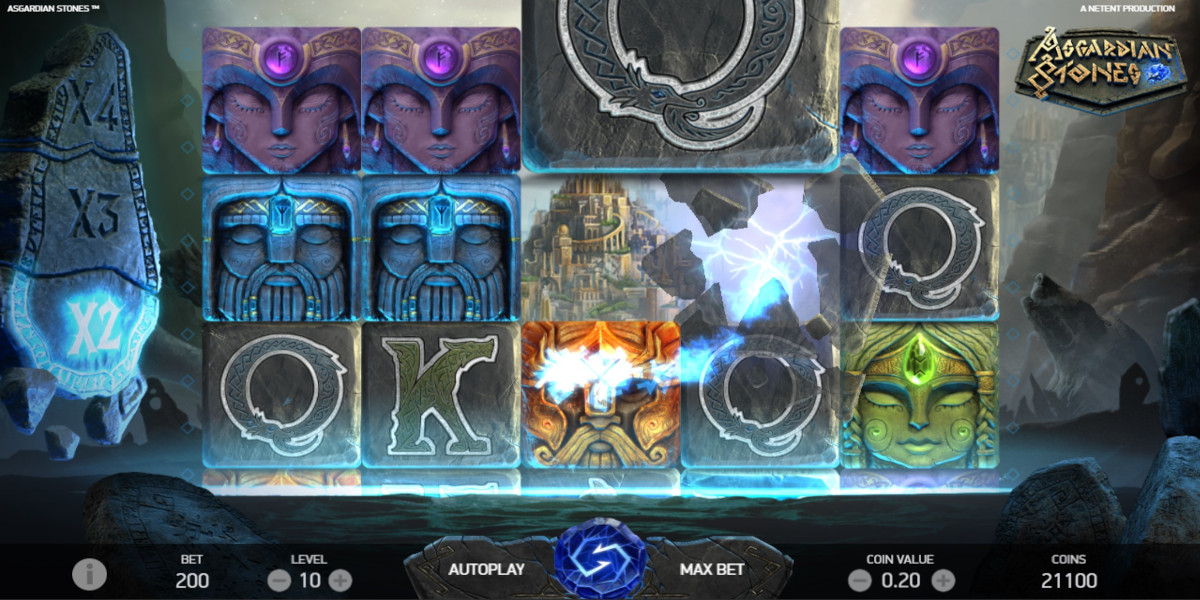 Asgardian Stones slot game Avalanche Crush feature
