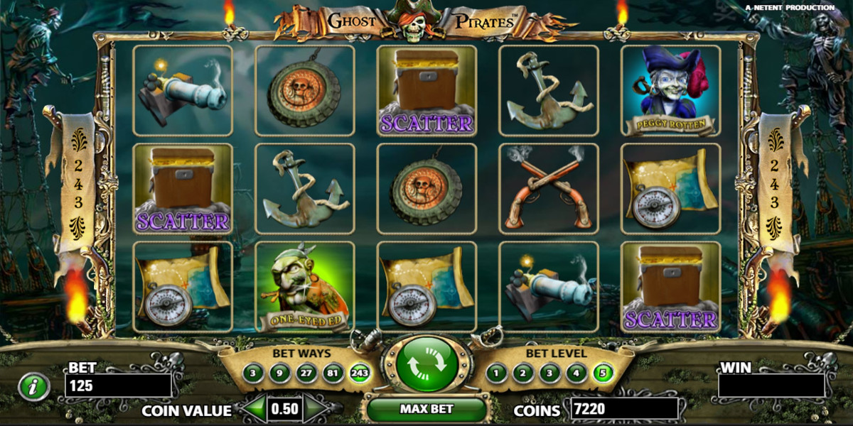 Ghost Pirates slot game 3 Scatter symbols