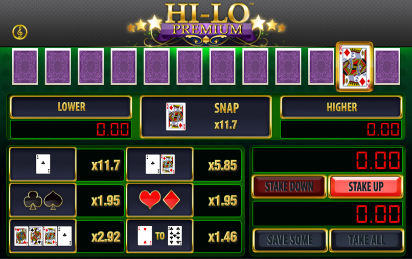 card game games higher and or lower card game games the high low game