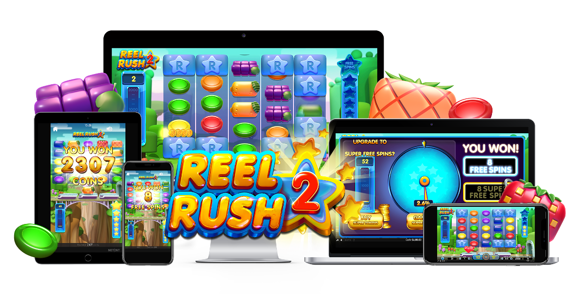Reel Rush 2 slot game HTML5 compatible for all type devices