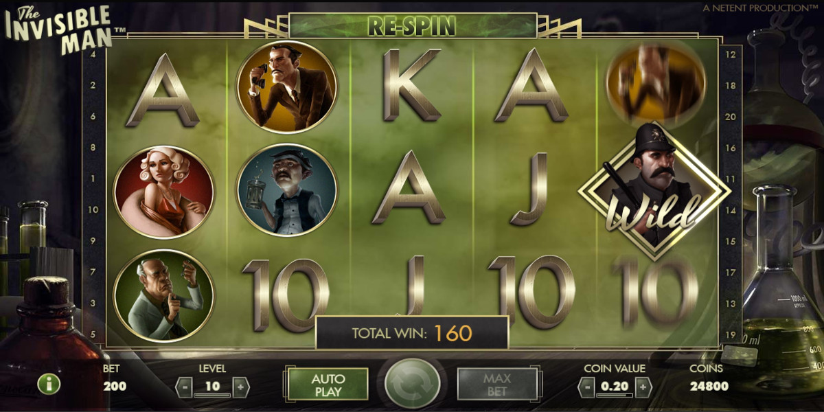 The Invisible Man slot game Wild Symbols Re-Spins