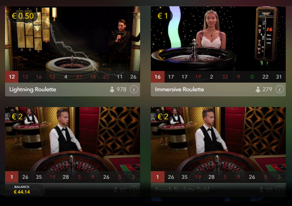 live roulette