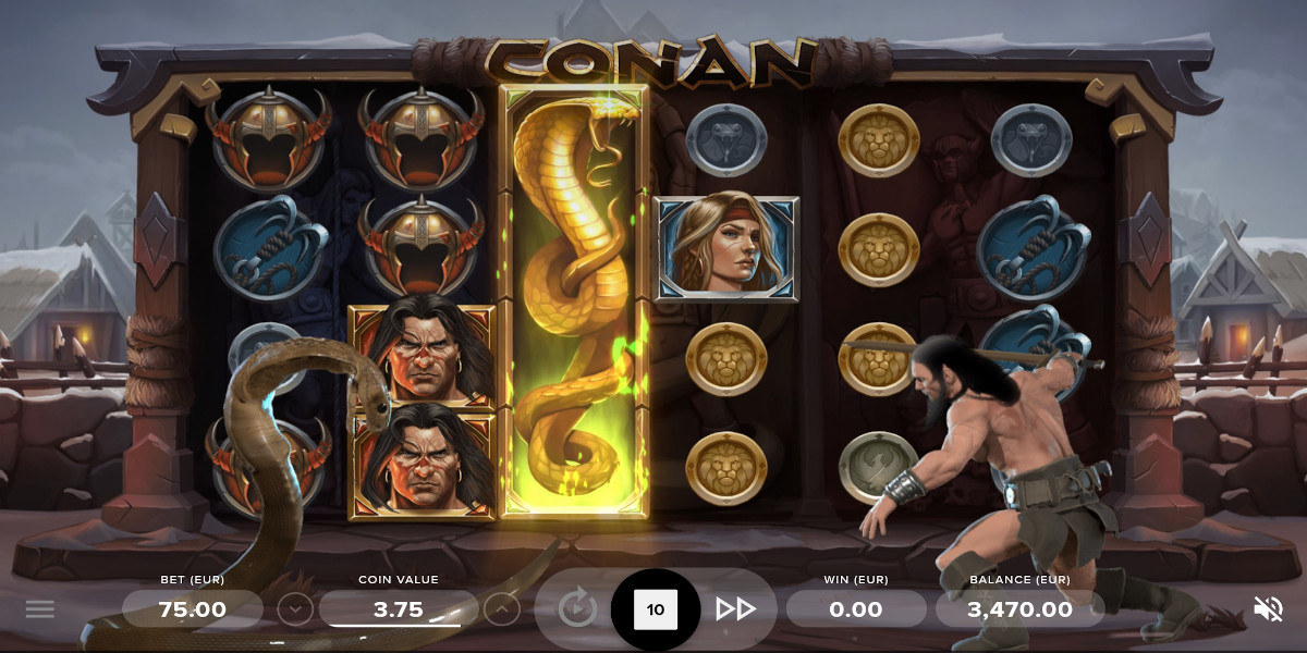 Conan slot game Special effects - Fun to Play