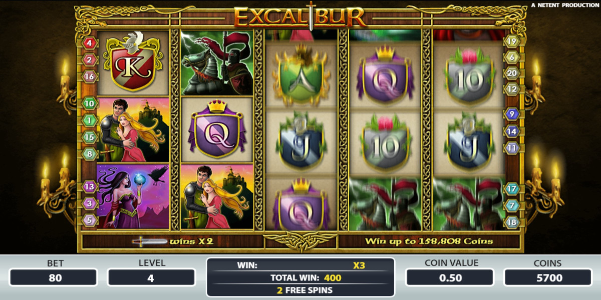 Excalibur slot game 3x Multiplier during Free Spins round