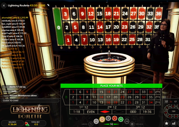 Lightning roulette