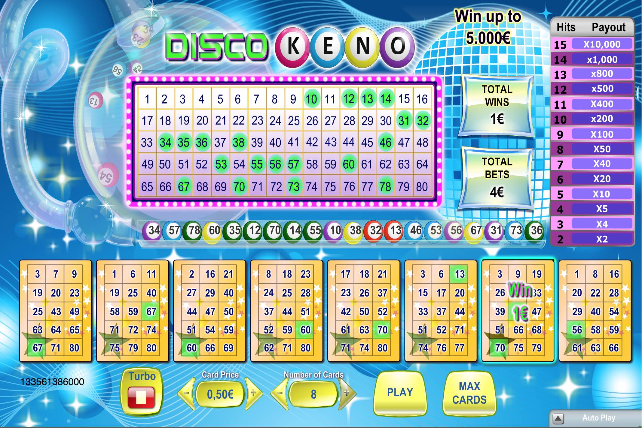 Keno_online casino game
