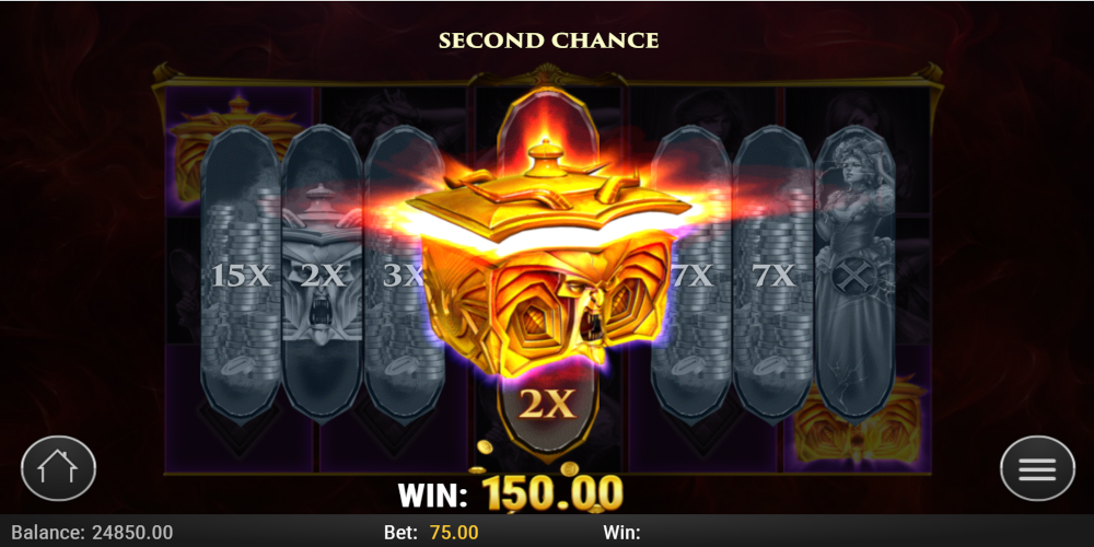 7 Sins slot game Second Chance feature