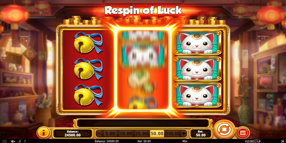 Big Win Cat slot game Respin Big Win Cat slot game Respin
