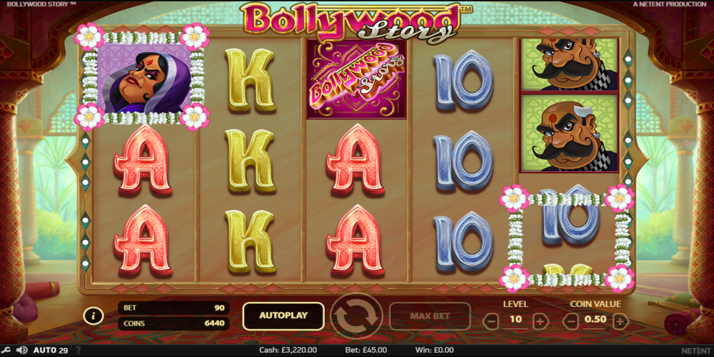Bollywood Story slot game GamePlay