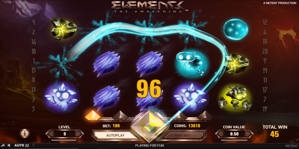 Elements The Awakening slot game GamePlay