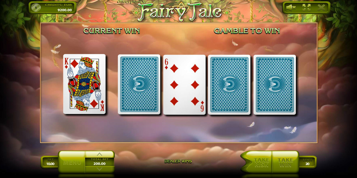 Fairy Tale slot game Risk game let you double your win
