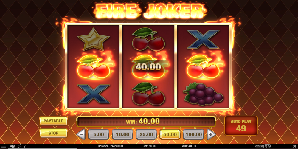 Fire Joker online slot game GamePlay