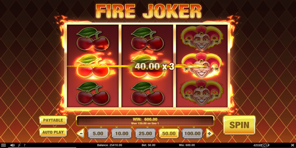 Fire Joker slot game Win