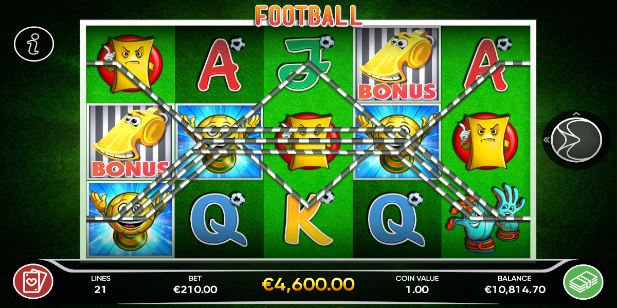 Football slot game Wild Symbols