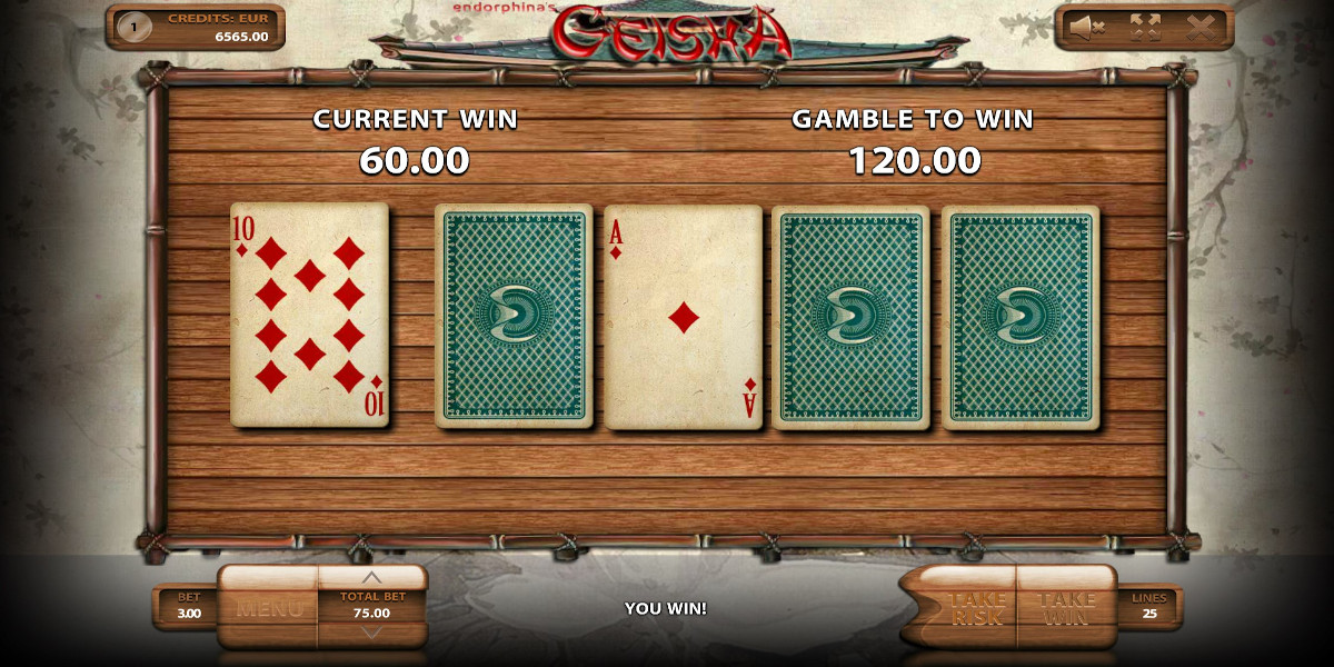 Geisha slot game Risk game let you Double your Win
