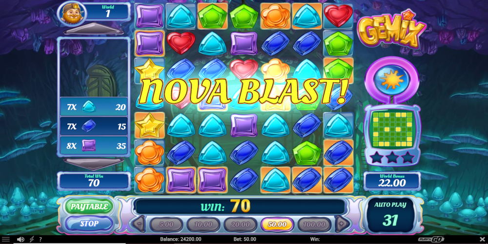 GEMiX slot game Nova Blast