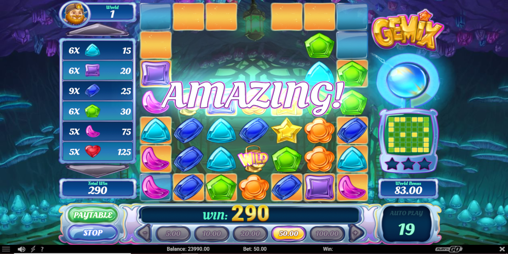 GEMiX online casino game Win