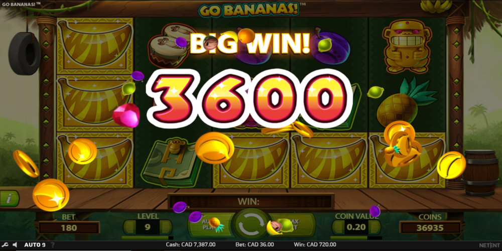 Go Bananas slot game Big Win Go Bananas slot game Big Win
