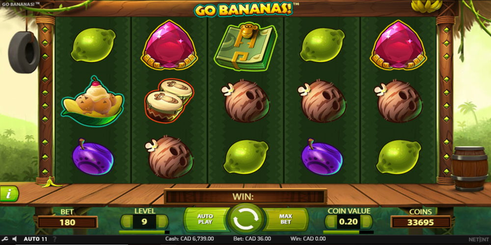 Go Bananas slot game GamePlay Go Bananas slot game GamePlay