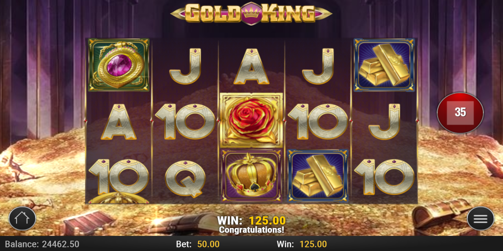 Gold King slot game Gameplay