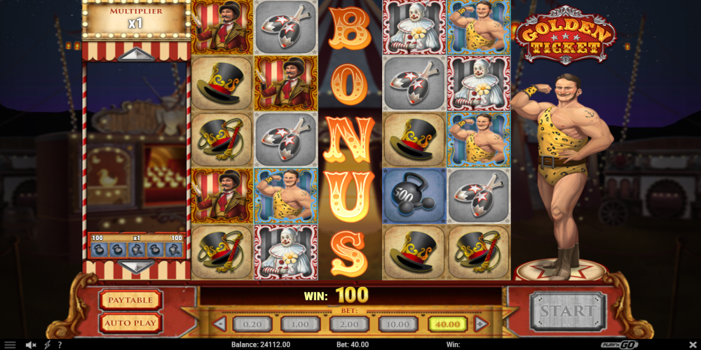 Golden Ticket slot game Bonus