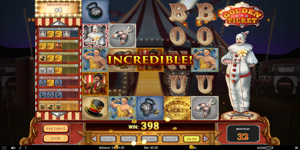Golden Ticket slot game GamePlay