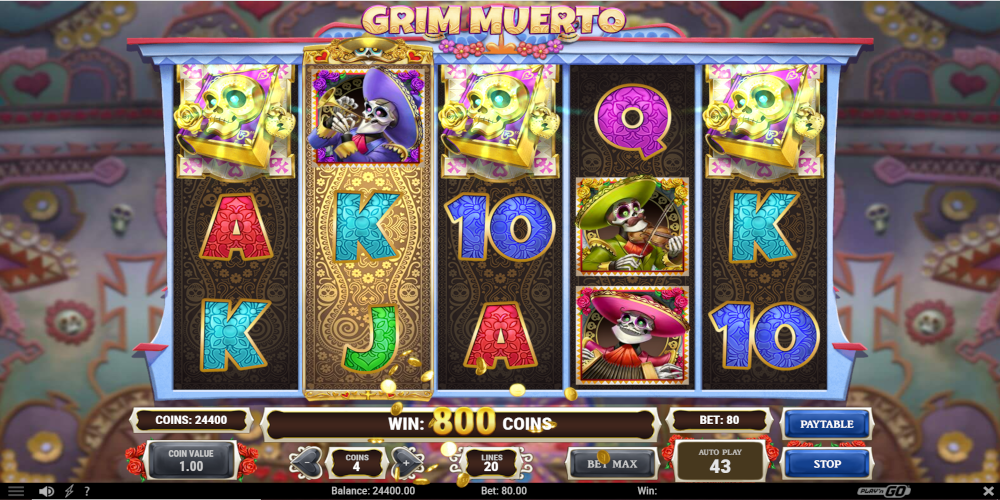 Grim Muerto slot game Gameplay Grim Muerto slot game Gameplay