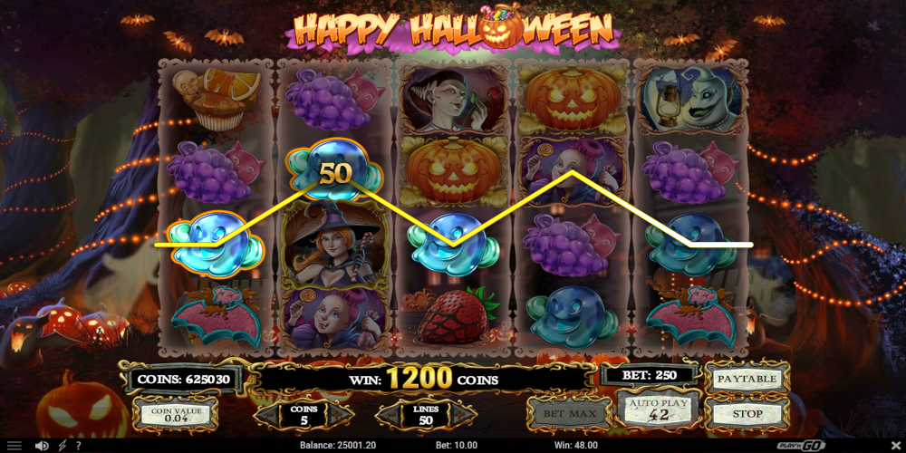Happy Halloween slot game Gameplay