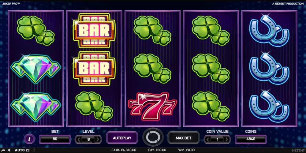Joker Pro slot game GamePlay