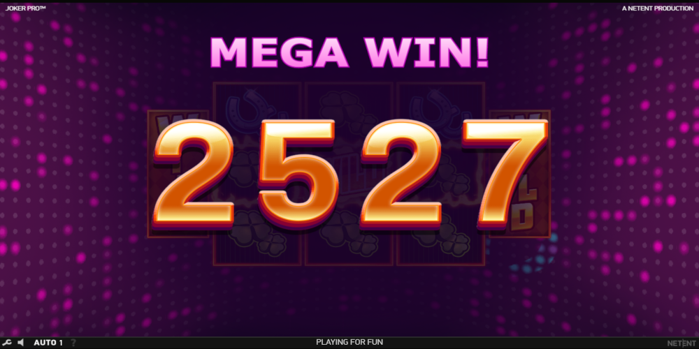 Joker Pro slot game Mega Win - Try Joker Pro free play DEMO at the top of this review