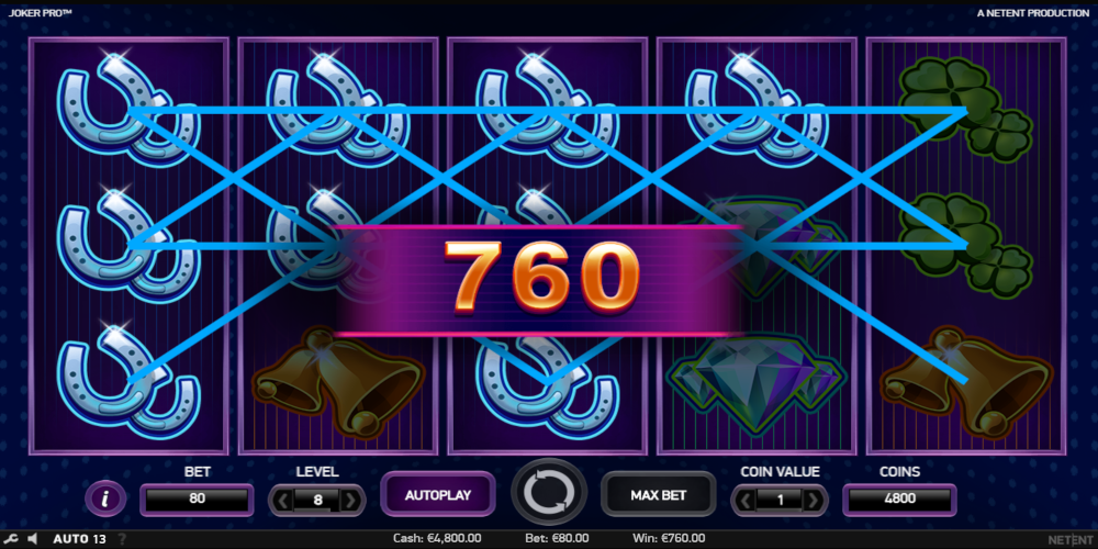 Joker Pro slot game Win