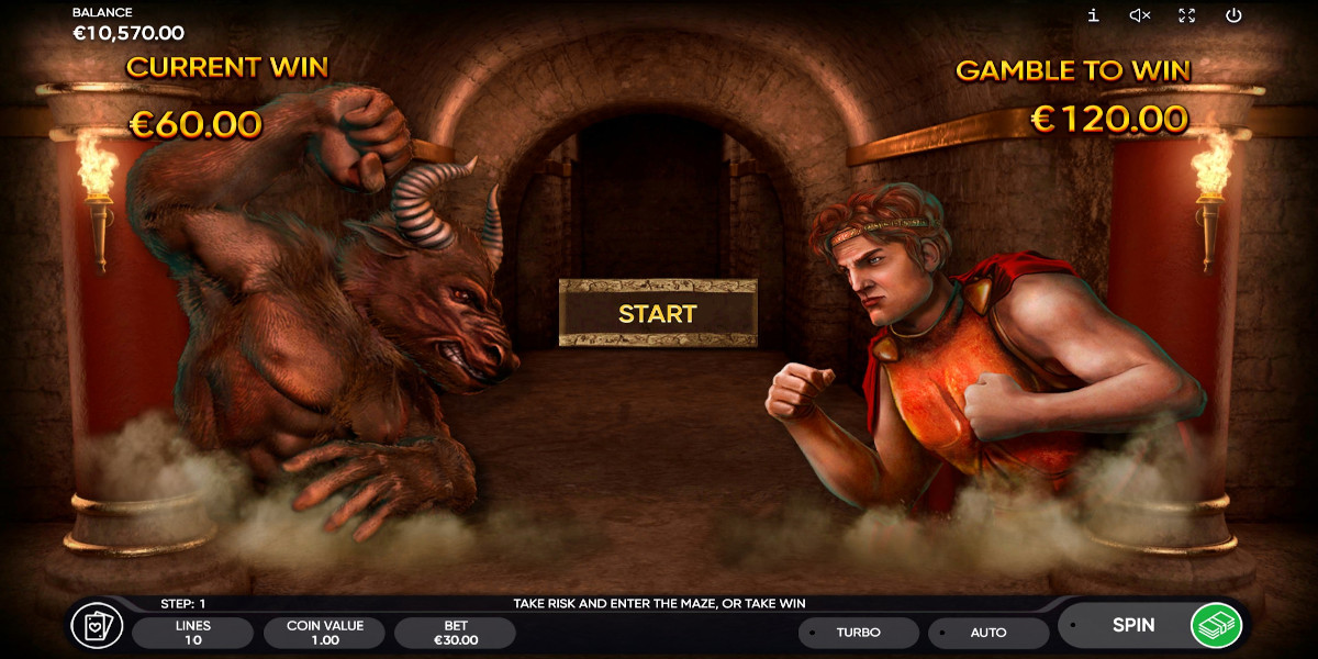 Minotaurus slot game Risk Game let you double your Win