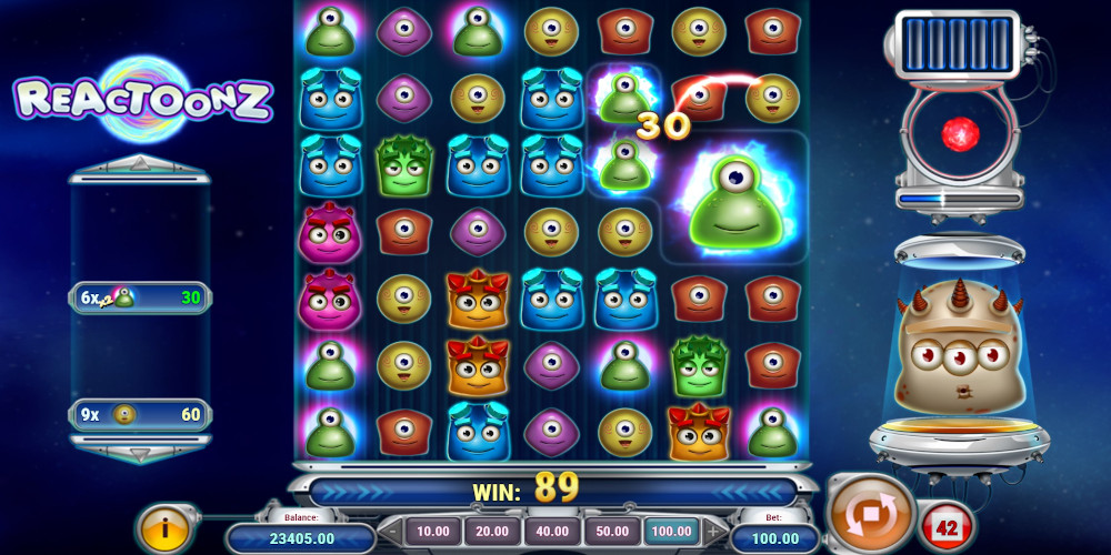 Reactoonz slot game Multiplied Symbols Reactoonz slot game Multiplied Symbols