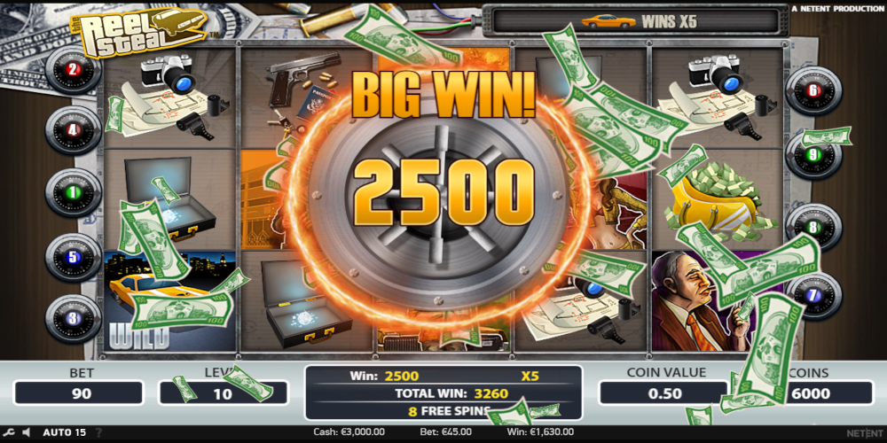 Reel Steal slot game Big Win
