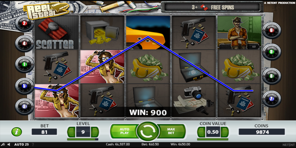 Reel Steal slot game Win