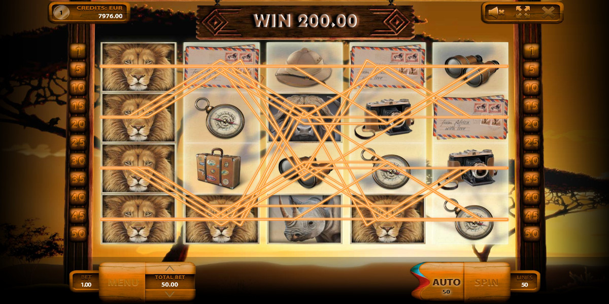 Safari slot game Big Win