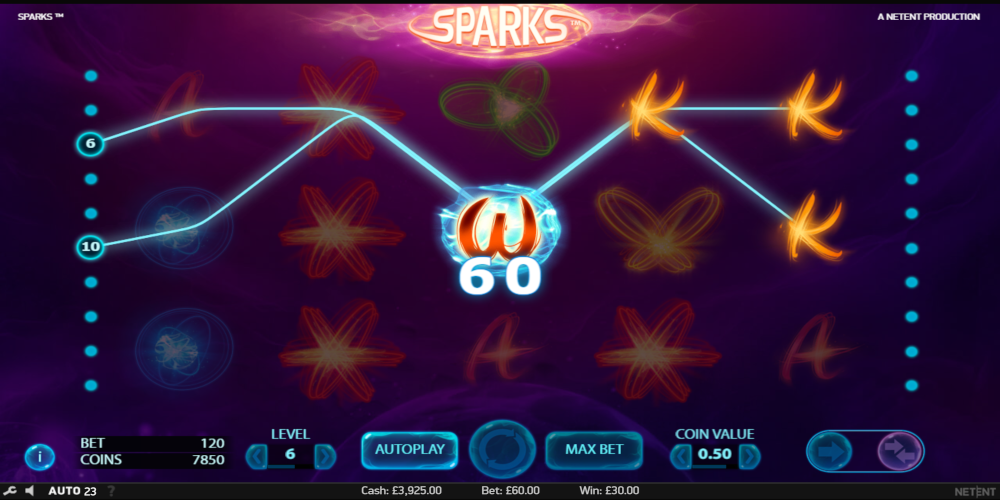 Sparks slot game Wild
