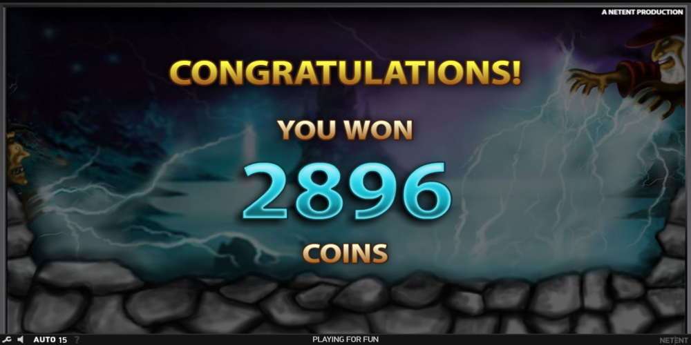 Spellcast slot game Win during Free Spin