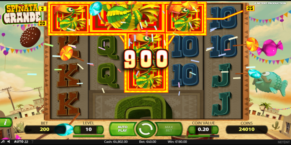 Spinata Grande slot game Win