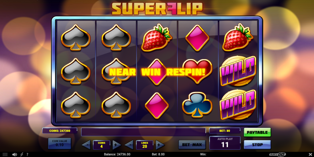 Super Flip slot game Respin Super Flip slot game Respin