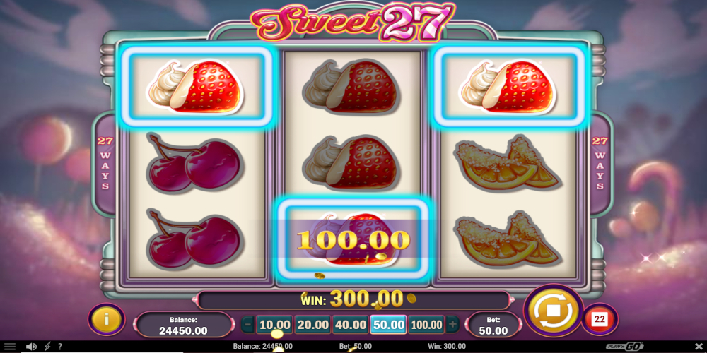 Sweet 27 slot game Gameplay