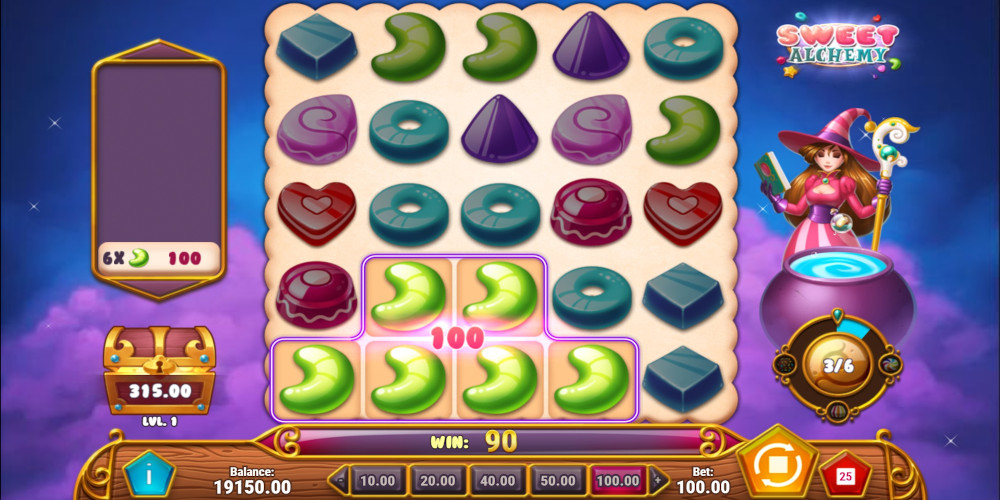 Sweet Alchemy slot game Gameplay WIN Sweet Alchemy slot game Gameplay WIN
